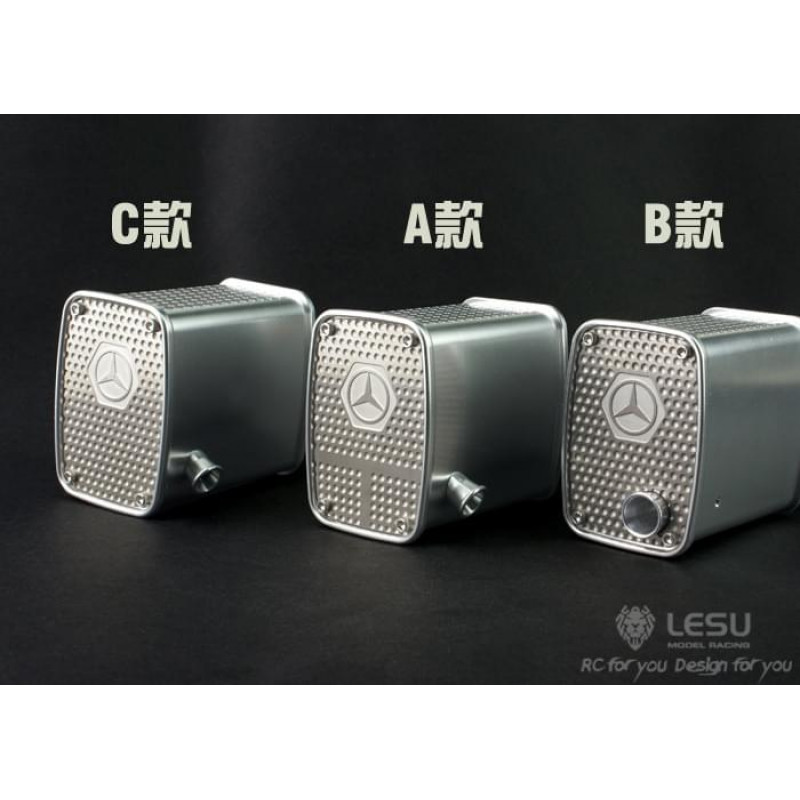 Lesu Mercedes Muffler G-6050-A 1/14 Lesu Mercedes Muffler G-6050-A 1/14