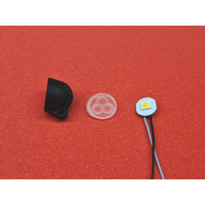 Pistenking Round Spotlight with LED 3.3V