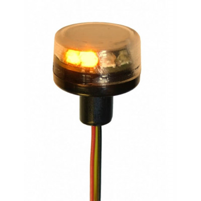 Pistenking Orange Rotating Beacon Flat 1/14 - RKLED-O