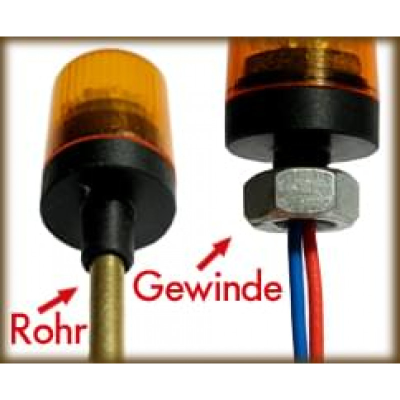 Pistenking Rotating Beacon Orange Round Screw 1/16 Pistenking Rotating Beacon Orange Round Screw 1/16