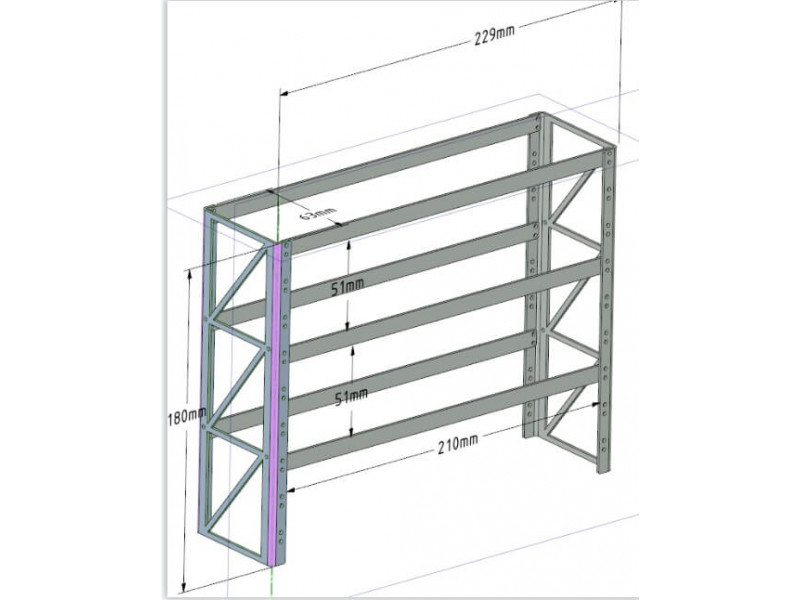 WTE 1/14 Ongeverfd Pallet Rek - SP-04-01-021