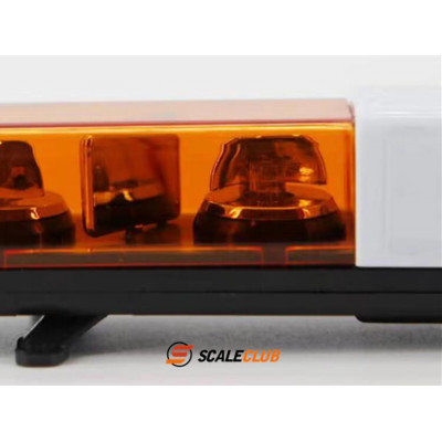 BIT-RC Rotating Beacon 4 Way 121mm Orange 1/14