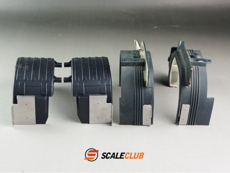 Scaleclub Metalen Sideskirts voor de Tamiya Scania 4x2