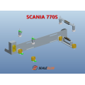 Scaleclub Magnetisch Dak met Accumontage voor Tamiya Scania 770S