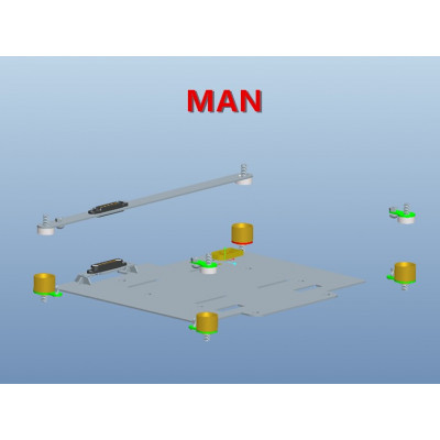 Scaleclub Magnetic Roof with Battery Mount for Tamiya MAN TGX 