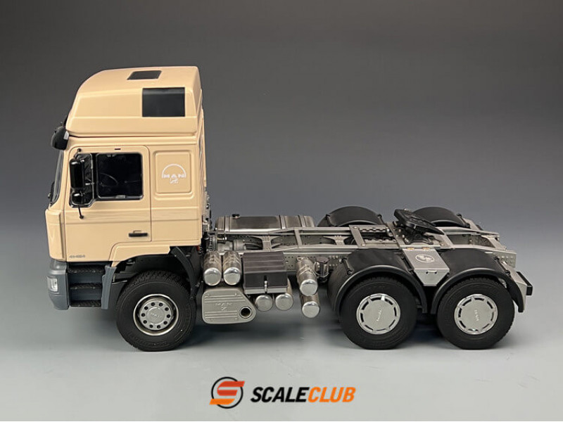 Scaleclub MAN F2000 Metalen 6x6 Chassis met Cabine 1/14