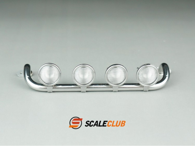 Scaleclub Scania RVS Grill Beugel met 4 Lampen (1/14)