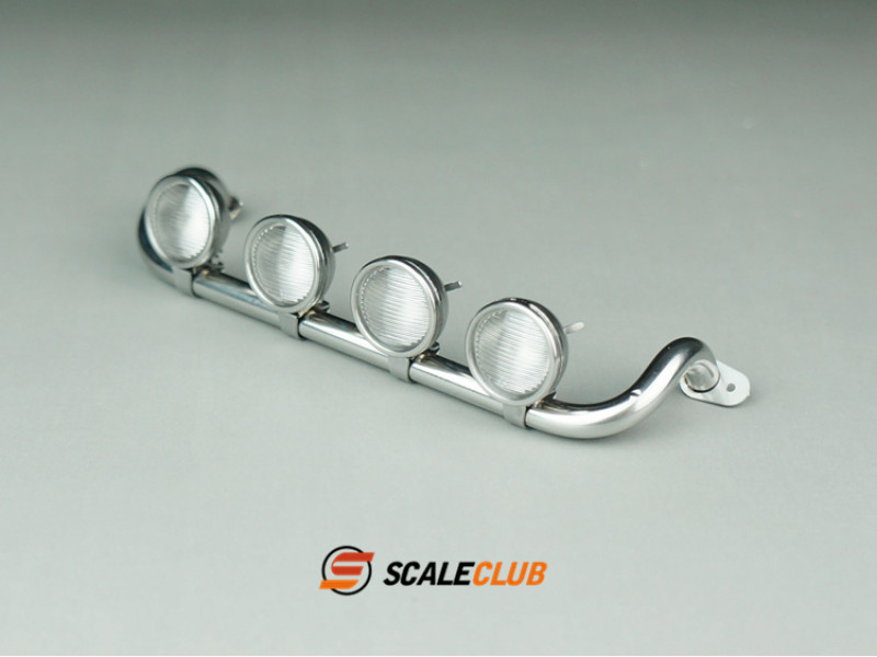 Scaleclub Scania RVS Grill Beugel met 4 Lampen (1/14)