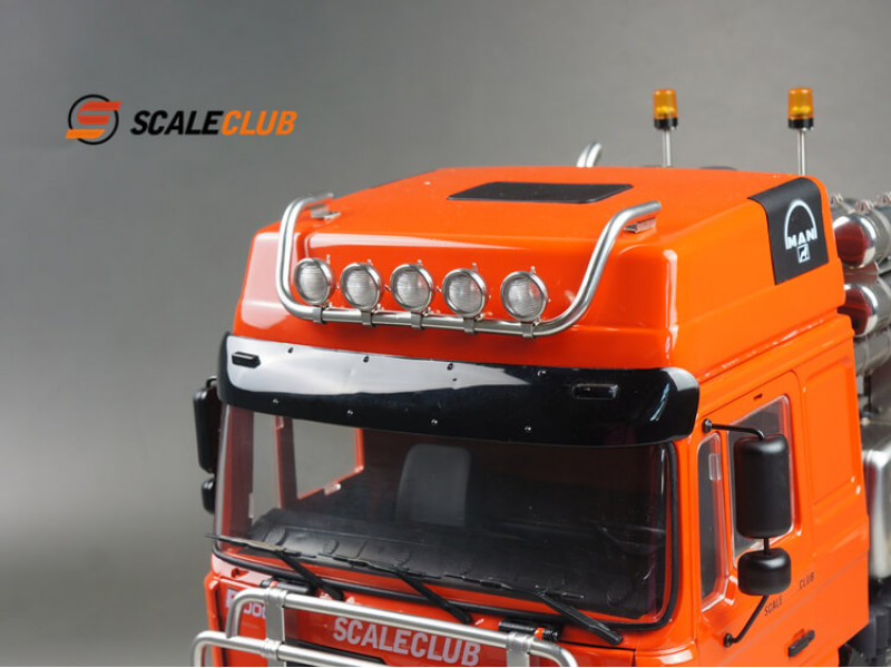 Scaleclub RVS Lichtbeugel met 5 Lampen voor MAN F2000 1/14