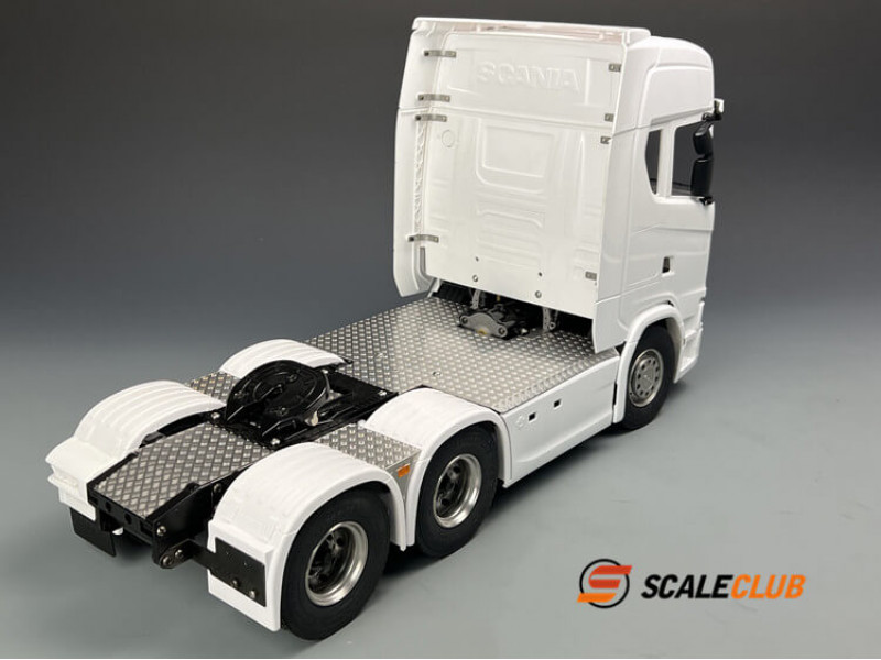 Scaleclub RVS Traanplaten en Kasten voor Tamiya Scania S770 1/14
