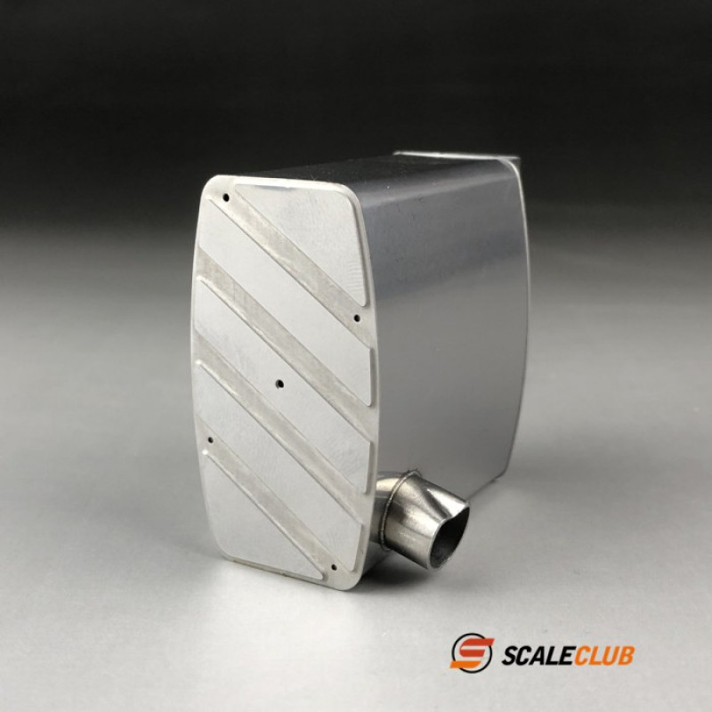 Scaleclub Stainless Exhaust for MAN Right (1/14)
