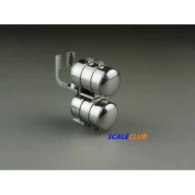 Scaleclub Stainless Double Air Tank (1/14)