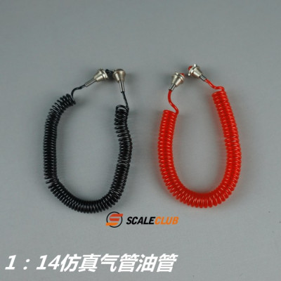 Scaleclub Airhoses Red and Black (1/14)