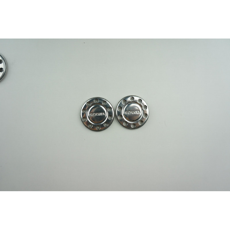 Scaleclub Stainless Wheel Cap Scania (1/14)