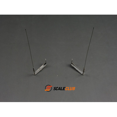 Scaleclub RVS Antenne met Houder - Links