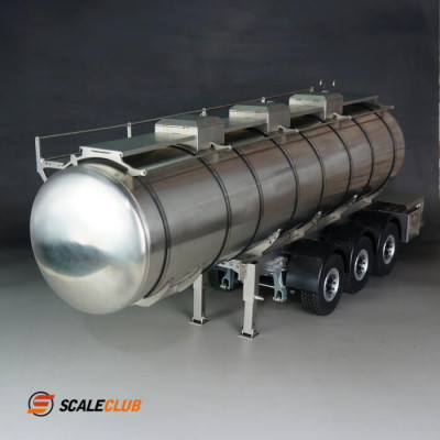 Scaleclub Stainless Tank Trailer 3 Axle 1/14