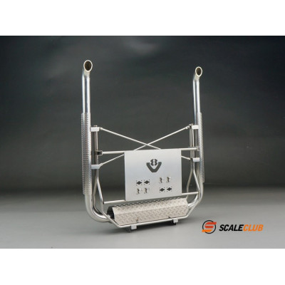 Scaleclub Stainless Scania Exhaust Rack (1/14)