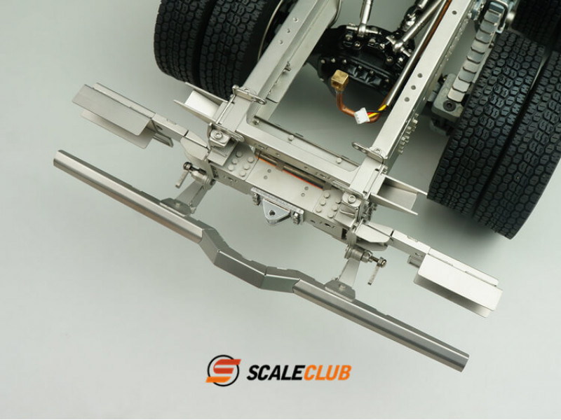 Scaleclub RVS Chassis Eindstuk met Luchttank voor Kipper 1/14