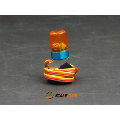 Scaleclub Rotating Beacon Orange with Bracket 1/14