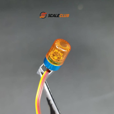 Scaleclub Rotating Beacon Orange with Bracket for 5mm Bar 1/14