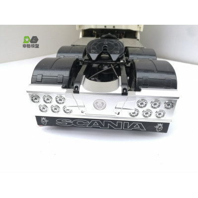 WTE Rear Bumper Scania Round Lights 1/14