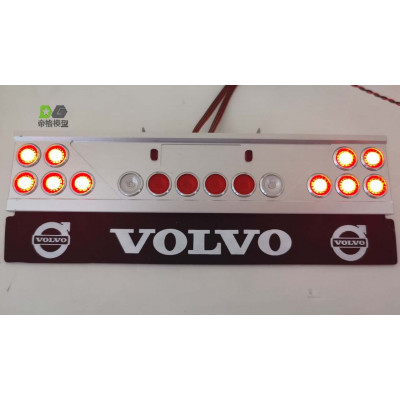 WTE Aluminum Trailer Bumper Round Lights 1/14