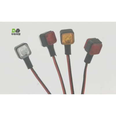 WTE Side Marker Square Orange 2pcs 1/14