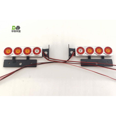 WTE Rear Round Lights with Bracket for Truck 1/14
