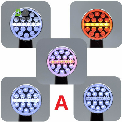 WTE Spotlights Round Black 2pcs - Type A - 090-A-black