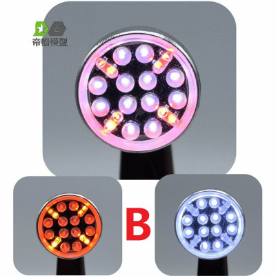 WTE Spotlights Round Black 2pcs - Type B - 090-B-black