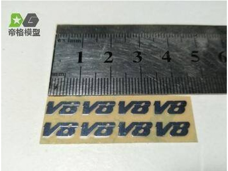 WTE Metalen Sticker MAN V8 Emblemen 8st 1/14