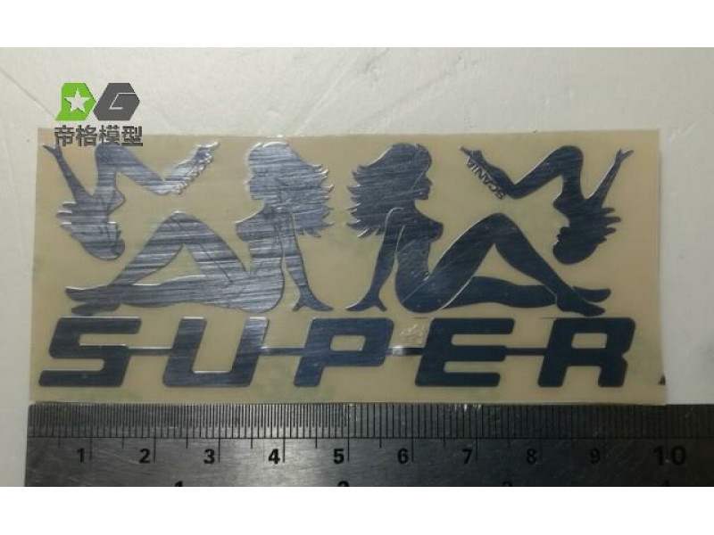 WTE Metalen Sticker Scania Vrouw SUPER Logo 1/14