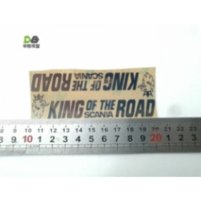 WTE Metalen Sticker Scania King of the Road 1/14