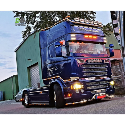 WTE Alu Bumper Bar with LED for Tamiya Scania R470/R620 1/14