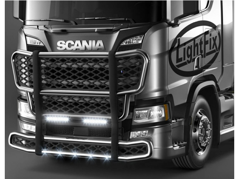 WTE Metalen Bullbar voor Tamiya Scania 770S met LED Balken 1/14