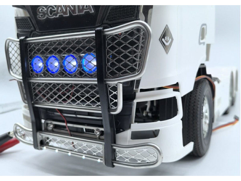 WTE Metalen Bullbar voor Tamiya Scania 770S met 4 Verstralers 1/14