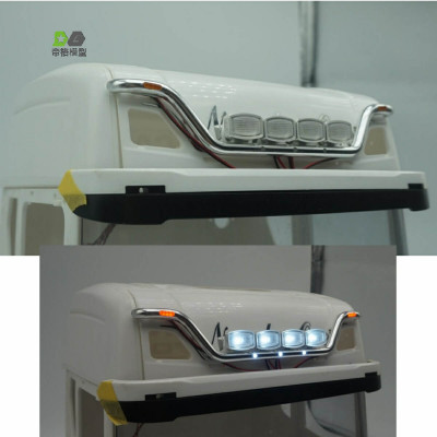 WTE Roofbar with 4 Beamlights for Scania 770S 1/14 - Silver