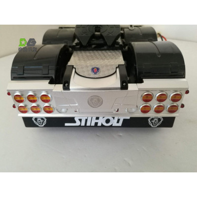 WTE Scania Rear Bumper with 3 Chamber and Boundary Lights (1/14)