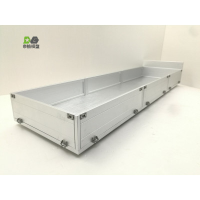 WTE Aluminum Flatbed Box for Tamiya Volvo FH16 700mm 1/14