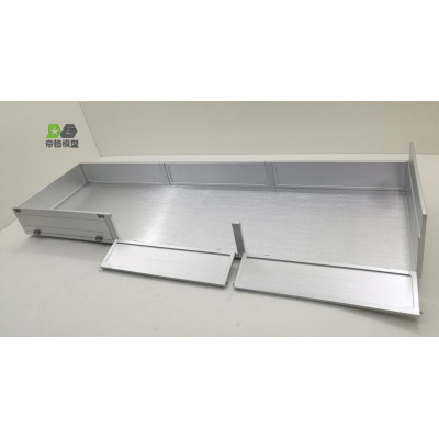 WTE Aluminum Flatbed Box for Tamiya Volvo FH16 700mm 1/14