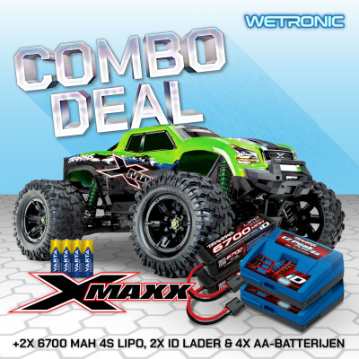 Traxxas X-MAXX 8S Monstertruck + Power Pack 100% RTR - Groen