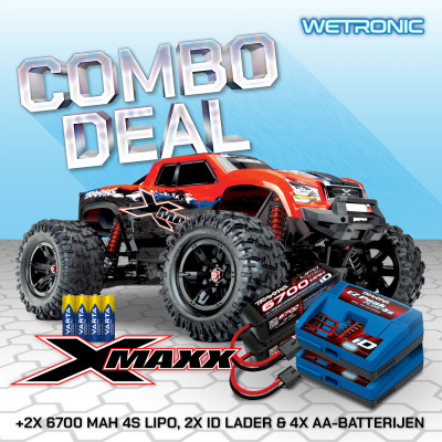 Traxxas X-MAXX 8S Monster Truck + Power Pack 100% RTR - Rood