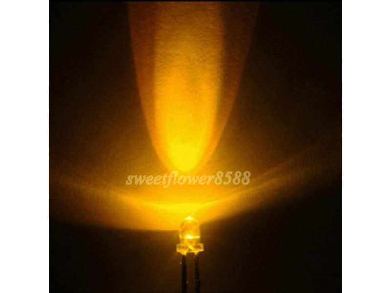 3mm LED Yellow 25 Degrees